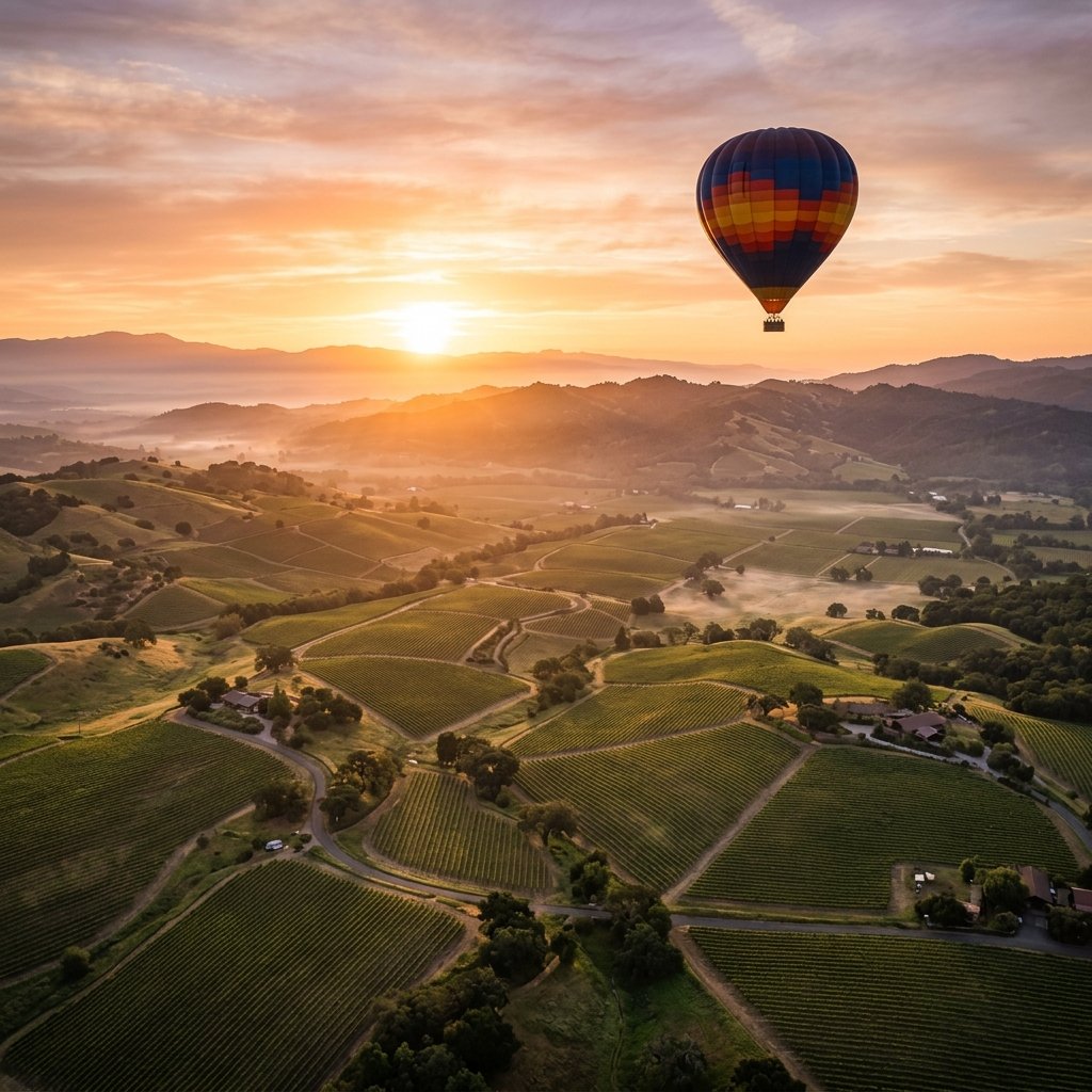 Hot Air Balloon Rides above Napa Valley